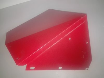 80-8404020-01 Spatbord achterstuk staal rechts breed
